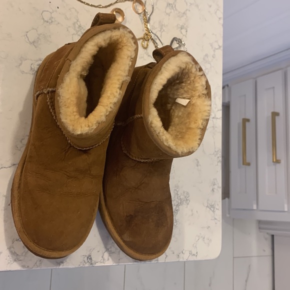 LL Bean item 297183 booties sz 6 chestnut color Australian sheepskin lined - Picture 6 of 13